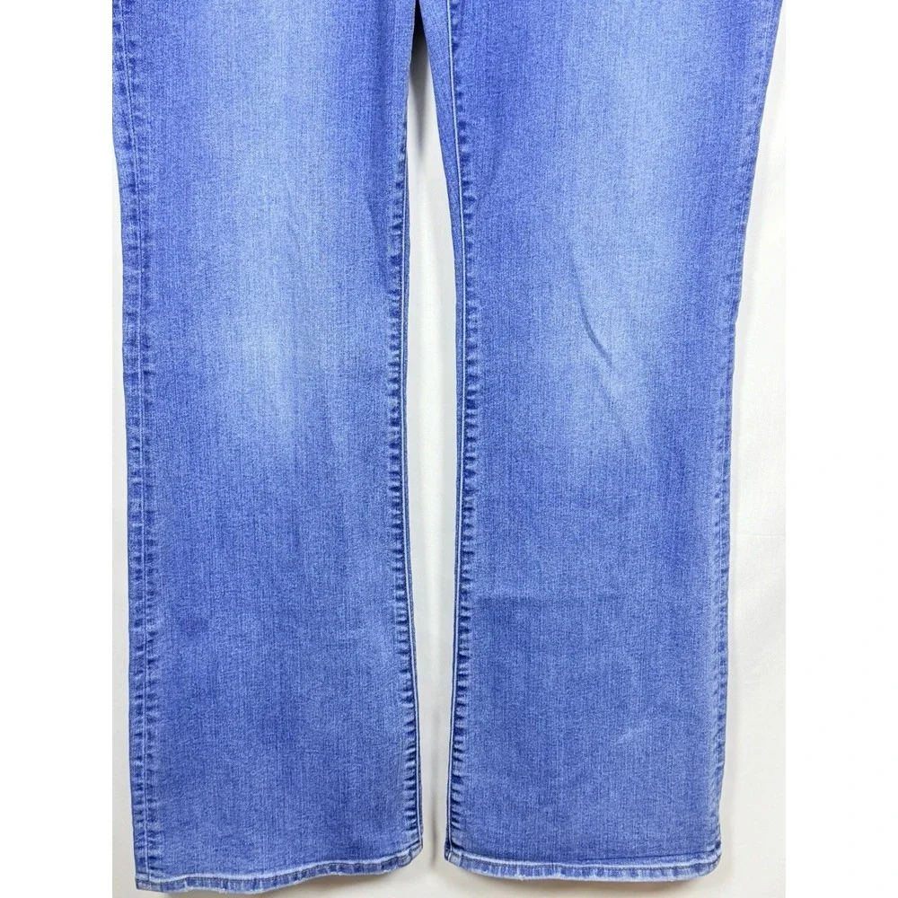Gap Long & Lean Jeans Womens 32 Long Bootcut Medium Wash Stretch Denim 32x34